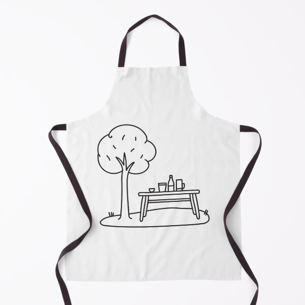 Item preview, A table placed under a tree in a backyard picnic designed and sold by rasagamastore.