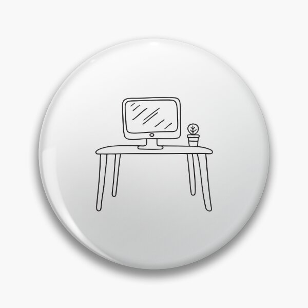 Item preview, A table supporting a desktop computer in a home office designed and sold by rasagamastore.