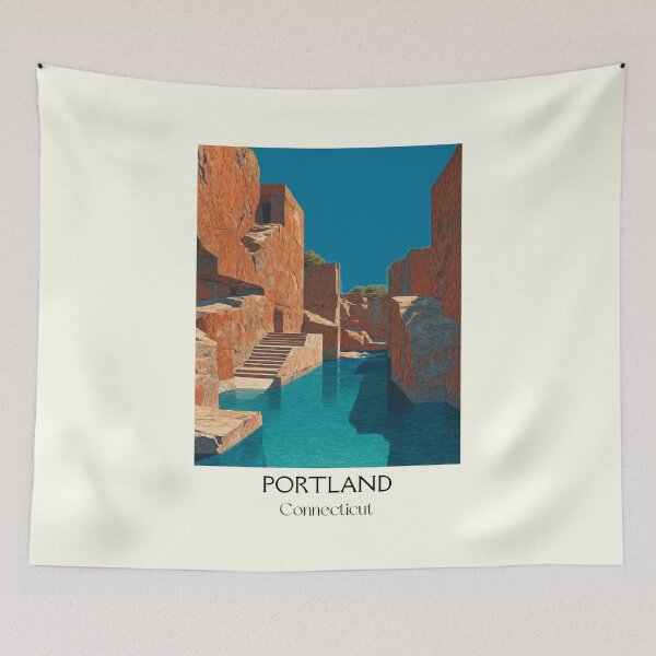 Item preview, Portland Connecticut Brownstone Quarry Art Print designed and sold by TuncGK.