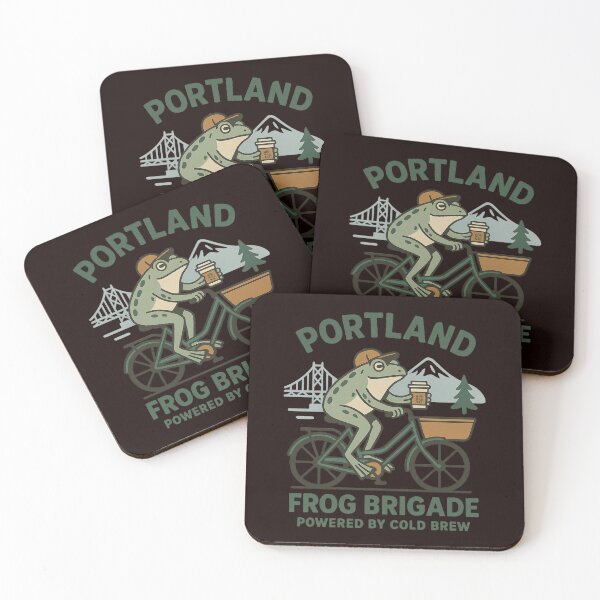 Item preview, Portland Frog Brigade – Powered by Cold Brew designed and sold by FrameFlow.