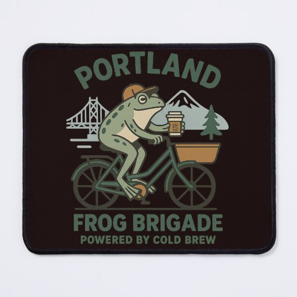 Item preview, Portland Frog Brigade – Powered by Cold Brew designed and sold by FrameFlow.