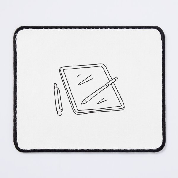Item preview, A tablet lying beside a stylus on a desk designed and sold by rasagamastore.
