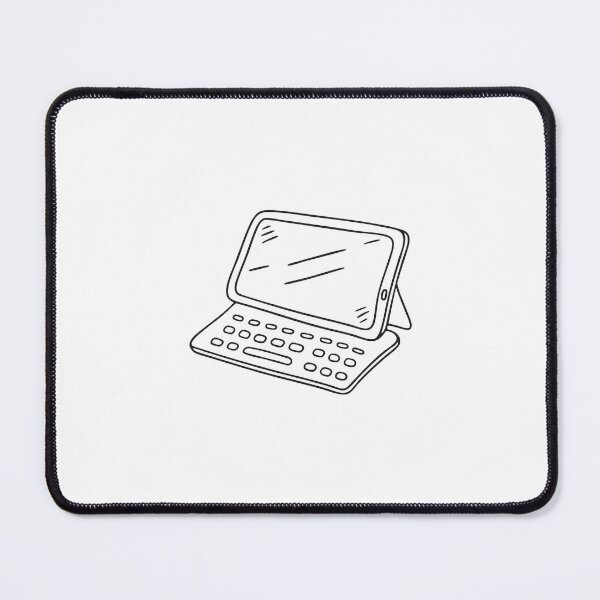 Artikelvorschau, Ein Tablet mit kabelloser Tastatur auf einem Cafétisch entworfen und verkauft von rasagamastore.