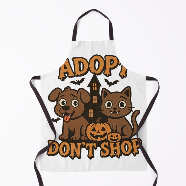 Item preview, Adopt Don’t Shop – Fun Spooky Halloween Animal Rescue Design designed and sold by Sonic Nova Studios.