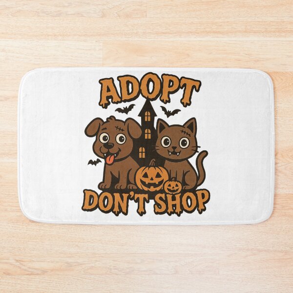 Item preview, Adopt Don’t Shop – Fun Spooky Halloween Animal Rescue Design designed and sold by Sonic Nova Studios.