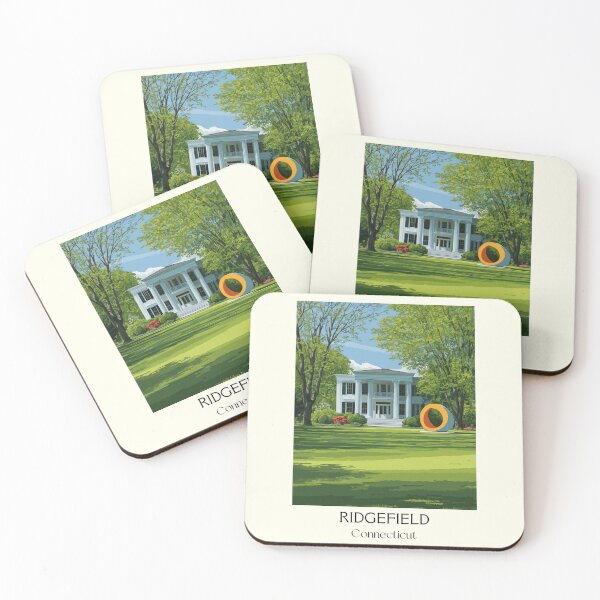 Item preview, Ridgefield Connecticut Colonial Estate Art Print designed and sold by TuncGK.