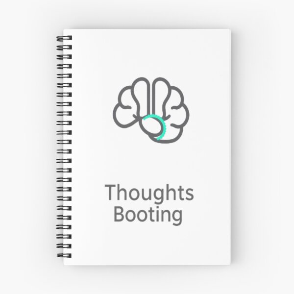 Item preview, Thoughts Booting • Funny Tech-Minimalist Overthinker Sticker & Tee Design designed and sold by CMdigit.
