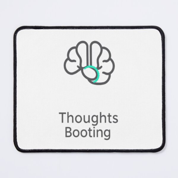 Item preview, Thoughts Booting • Funny Tech-Minimalist Overthinker Sticker & Tee Design designed and sold by CMdigit.