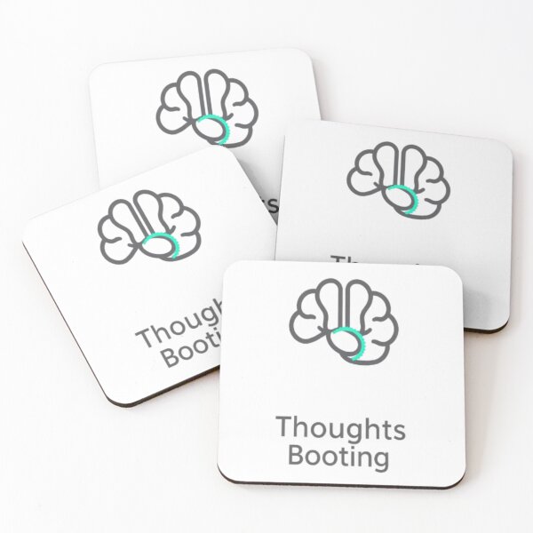 Item preview, Thoughts Booting • Funny Tech-Minimalist Overthinker Sticker & Tee Design designed and sold by CMdigit.