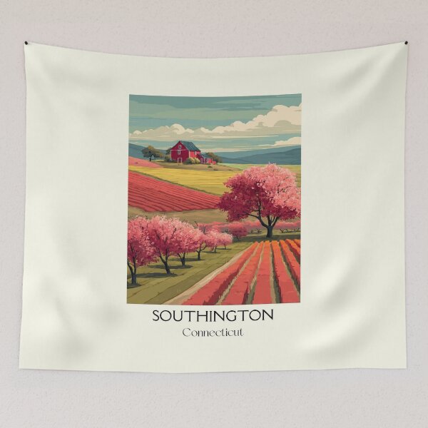 Item preview, Southington Connecticut Apple Country Art Print designed and sold by TuncGK.