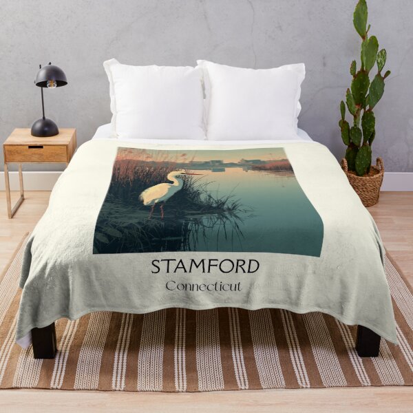Item preview, Stamford Connecticut Harbor Twilight Art Print designed and sold by TuncGK.