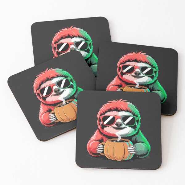 Item preview, Zombie Sloth Halloween | Cute Kawaii Sloth with Pumpkin Mug & Sunglasses designed and sold by ColorSplash123.