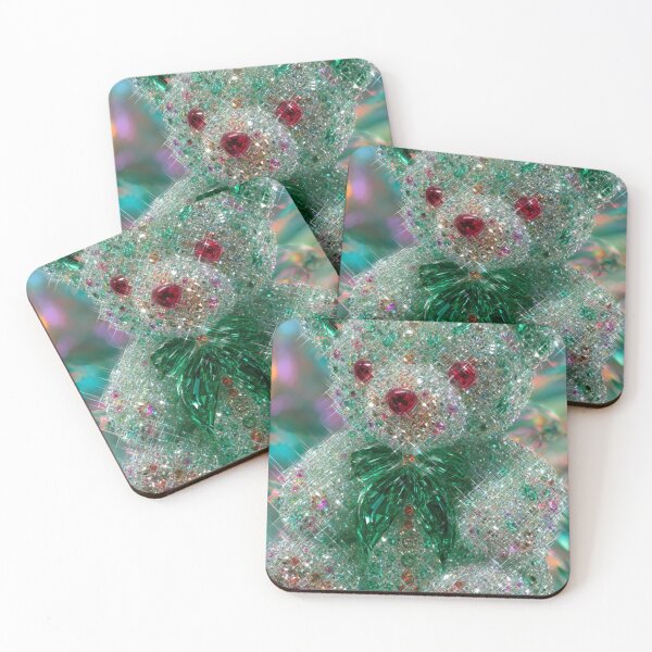 Item preview, Upgrade your look with Emerald Glitter Teddy Art designed and sold by AngelHomes1.