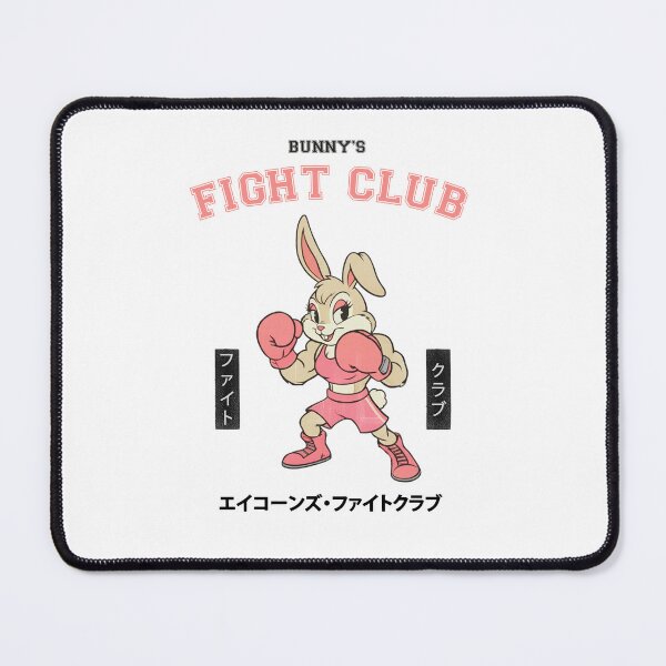 Artikelvorschau, Flauschiges rosa Häschen, Box-Champion im Fight Club entworfen und verkauft von GingerLabz.