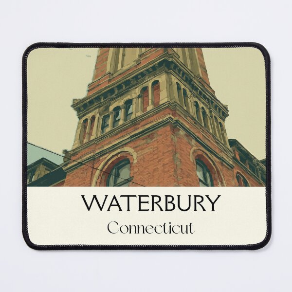 Item preview, Waterbury Connecticut Brass City Clock Tower Art Print designed and sold by TuncGK.