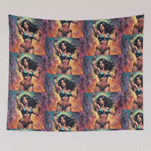 Item preview,  She the Slayer - Beautiful Fantasy art designed and sold by Vintage Designs +.