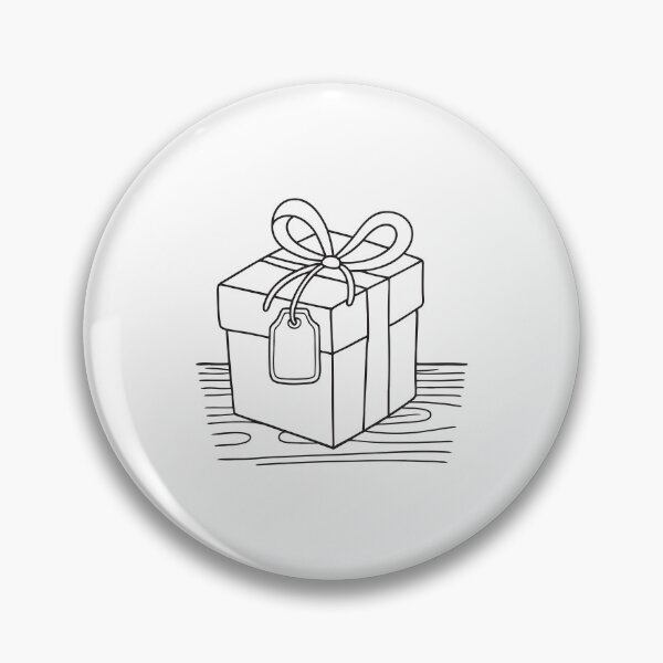 Item preview, A tag tied to a gift box on a wooden table designed and sold by rasagamastore.