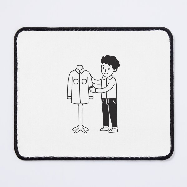 Item preview, A tailor adjusting a shirt on a dress form designed and sold by rasagamastore.