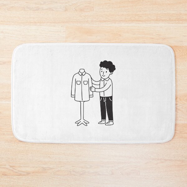 Item preview, A tailor adjusting a shirt on a dress form designed and sold by rasagamastore.