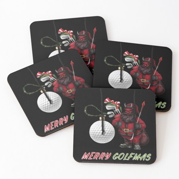 Item preview, FUNNY HALLOWEEN BLACK GOLF SANTA. GOLF SANTA designed and sold by Obinne.