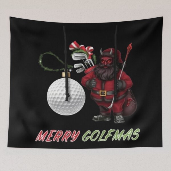 Item preview, FUNNY HALLOWEEN BLACK GOLF SANTA. GOLF SANTA designed and sold by Obinne.