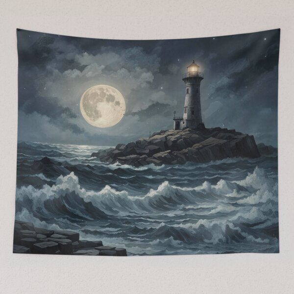 Item preview, Lighthouse Under Moonlight designed and sold by Henrybubbles400.