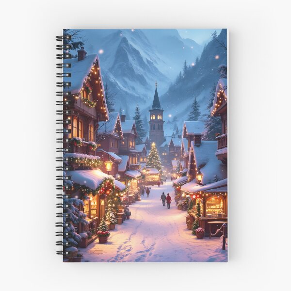 Item preview, Wonderful Christmas market in a Mountain village designed and sold by MarionsArt.