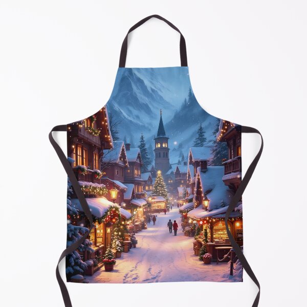 Artikelvorschau, Wunderschöner Weihnachtsmarkt in einem Bergdorf entworfen und verkauft von MarionsArt.