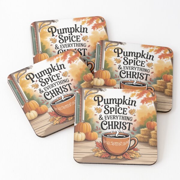 Item preview, Pumpkin Spice & Everything Christ | Fun Fall Christian Design | Cozy Faith Mug & Autumn Apparel Art designed and sold by HeyokalivingPH.