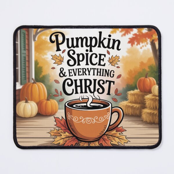 Item preview, Pumpkin Spice & Everything Christ | Fun Fall Christian Design | Cozy Faith Mug & Autumn Apparel Art designed and sold by HeyokalivingPH.