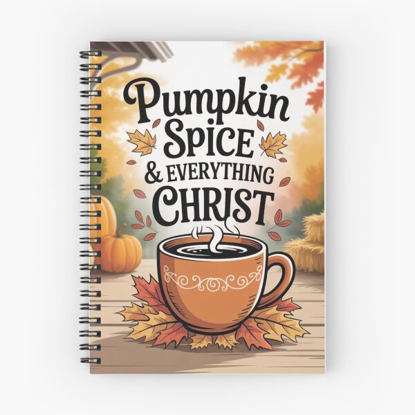Item preview, Pumpkin Spice & Everything Christ | Fun Fall Christian Design | Cozy Faith Mug & Autumn Apparel Art designed and sold by HeyokalivingPH.