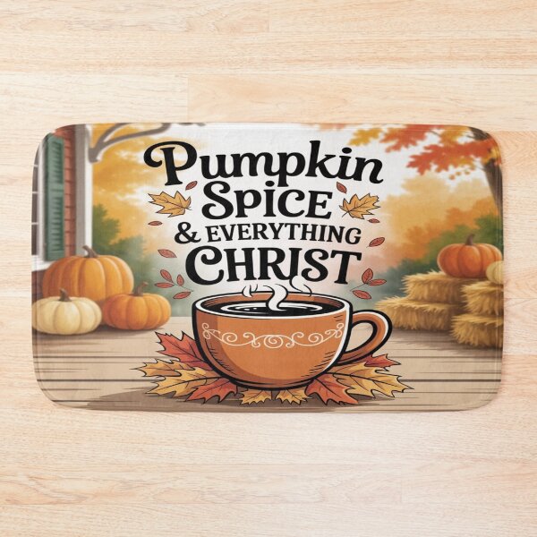 Item preview, Pumpkin Spice & Everything Christ | Fun Fall Christian Design | Cozy Faith Mug & Autumn Apparel Art designed and sold by HeyokalivingPH.