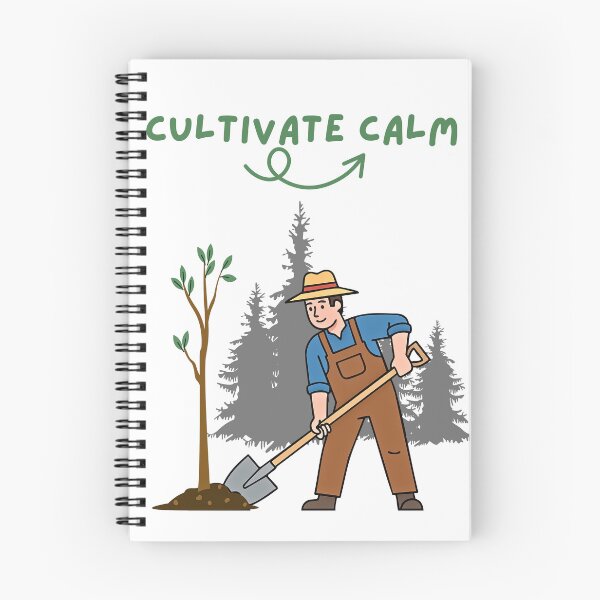 Item preview, Cultivate Calm Aesthetic T-Shirt | Forest Silhouette Mindful Gardening and Cultivating Trees/plants Design designed and sold by YasirHamidDesigns .