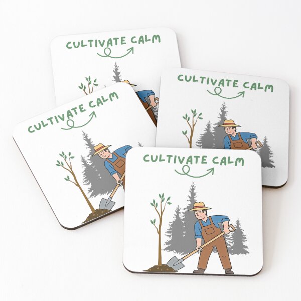Item preview, Cultivate Calm Aesthetic T-Shirt | Forest Silhouette Mindful Gardening and Cultivating Trees/plants Design designed and sold by YasirHamidDesigns .