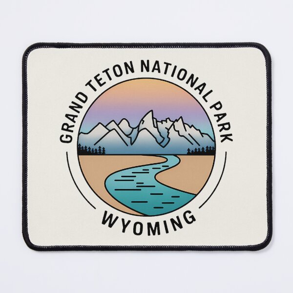 Item preview, Grand Teton National Park Wyoming Minimalist Pastel Artline Sticker designed and sold by Horizon Tales.