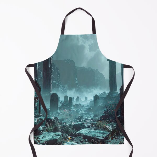 Item preview, Moonlight over forgotten graves on Halloween designed and sold by Sigtrix.