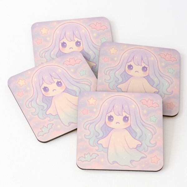 Item preview, Pastel Kawaii Ghost in Dreamy Sky designed and sold by AI-Only Creations.