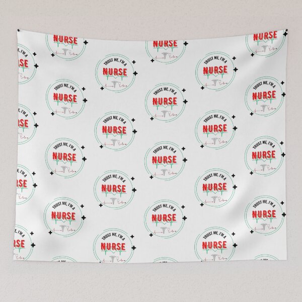 Item preview, Trust Me I’m a Nurse Badge – Inspirational Nursing Quote designed and sold by VibeCraftique.