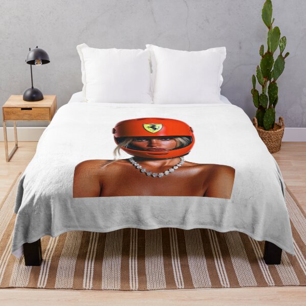Item preview, Girl with Ferrari Helmet | Minimalist Racing Art and Modern Style designed and sold by TheMoodWave.
