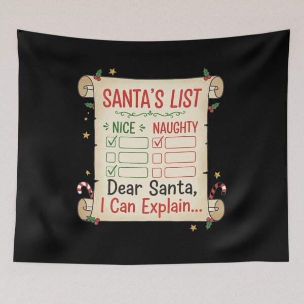 Item preview, Dear Santa I Can Explain List designed and sold by Silent Watch Threads..