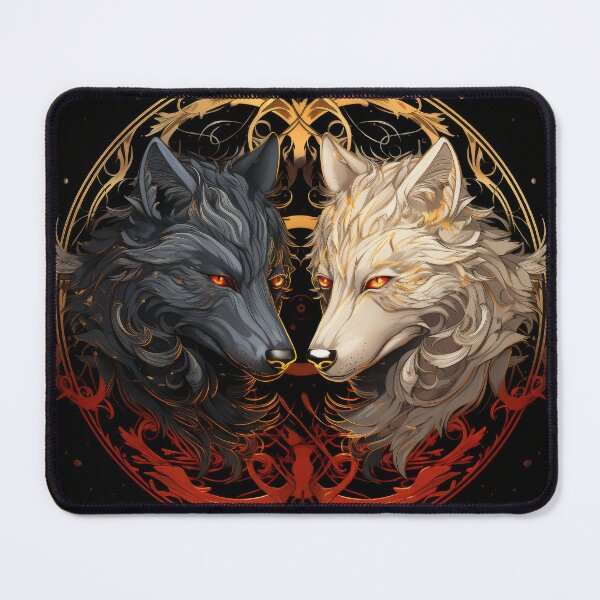 Item preview, Eternal Guardians – Fire-Eyed Wolves of Balance designed and sold by Daagath.