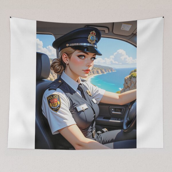 Item preview, Portrait of a police woman designed and sold by CathryneDelamort.