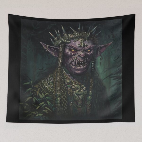 Item preview, King of the Orcs painting designed and sold by Vintage Designs +.