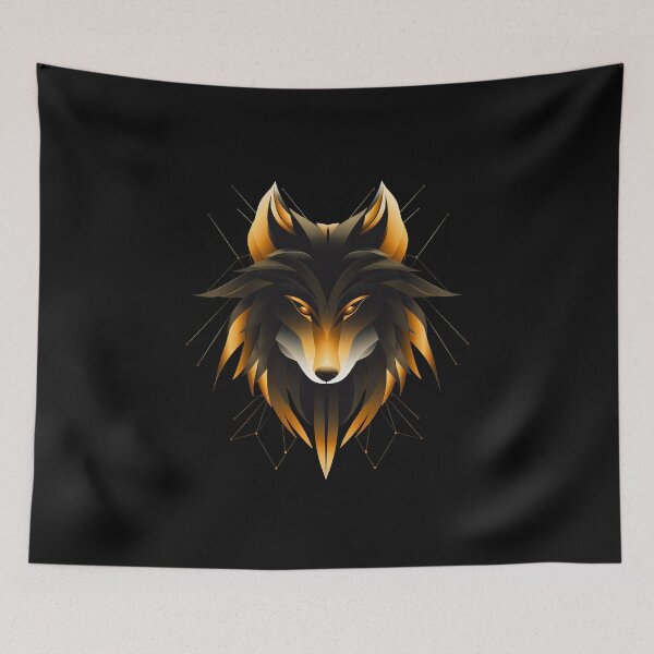 Item preview, Geometric Flame Wolf – Symmetry and Power designed and sold by Daagath.