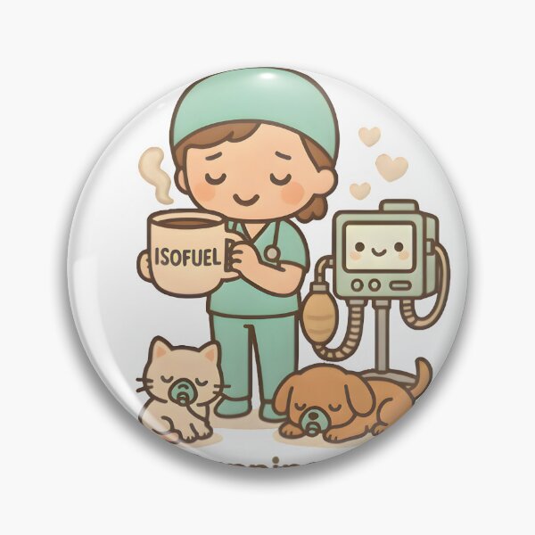 Item preview, Running on Isoflurane and Coffee – Funny Veterinary Anesthesia Design designed and sold by Bettybee00.