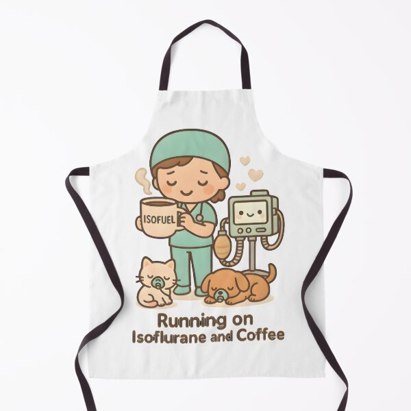 Item preview, Running on Isoflurane and Coffee – Funny Veterinary Anesthesia Design designed and sold by Bettybee00.