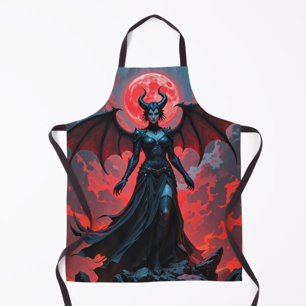 Item preview, Demon woman under a blood moon designed and sold by CathryneDelamort.