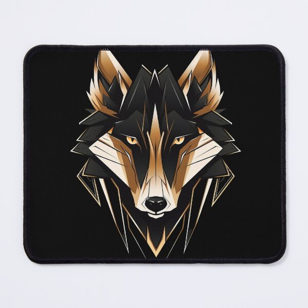 Item preview, Angular Wolf Totem – Bold Polygonal Spirit designed and sold by Daagath.