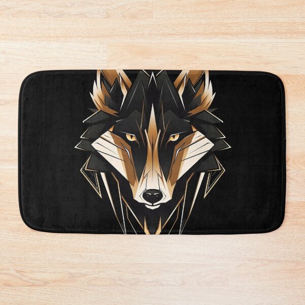 Item preview, Angular Wolf Totem – Bold Polygonal Spirit designed and sold by Daagath.