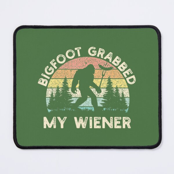 Item preview, Bigfoot Grabs Wiener Retro Sunset By Merch, Limited Edition, Perfect Gift For You And Friends designed and sold by HALEYBEVERLY.
